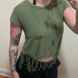 American eagle crop shirt